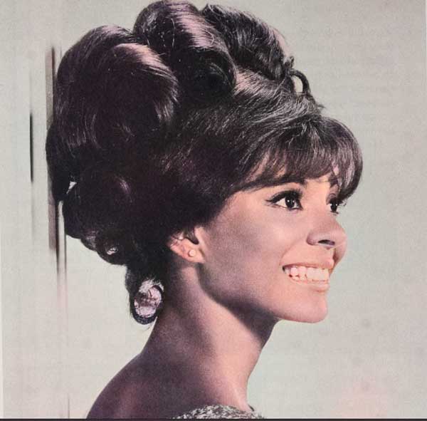 Dark Brown Retro Bouffant Updo Dark Brown Retro Bouffant Updo — Updo Wig