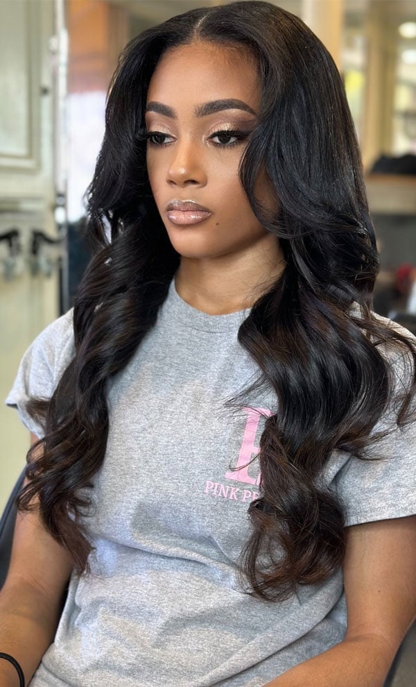 Voluminous Blonde Balayage Blowout — Waves Hair