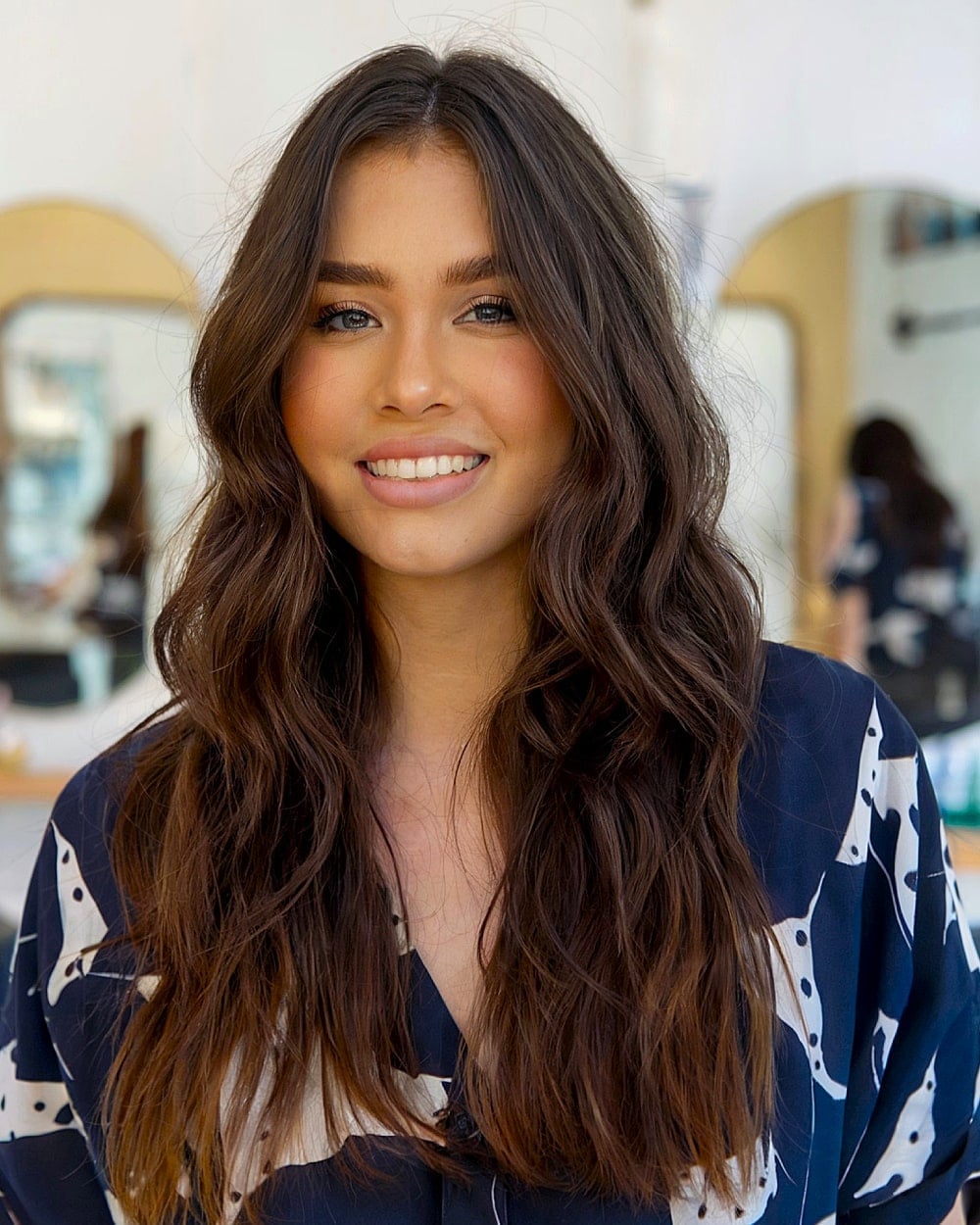 Face-Framing Balayage Loose Waves — Waves Hair