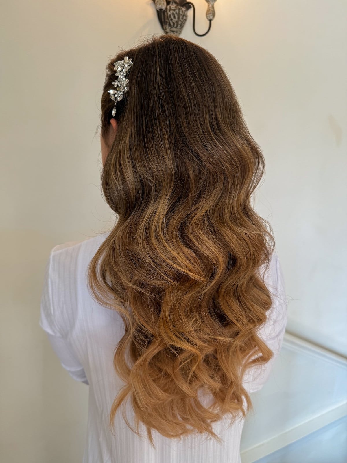Intricate Braided Bun With Loose Tendrils, Mid-Back Intricate Braided Bun With Loose Tendrils, Mid-Back — Wedding Hairstyles for Long Hair