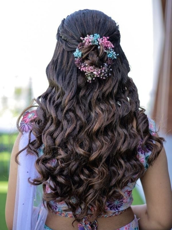 Loose Curls With Braided Accent Loose Curls With Braided Accent — Wedding Hairstyles for Long Hair