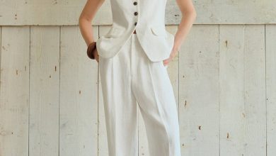 Petite Studio's Darien Linen Vest in Ivory - Petite Clothing for Women S / White