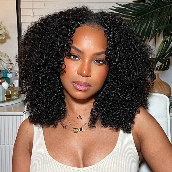 Voluminous Black Curly Shoulder Length Wig Voluminous Black Curly Shoulder Length Wig — Wig Hair