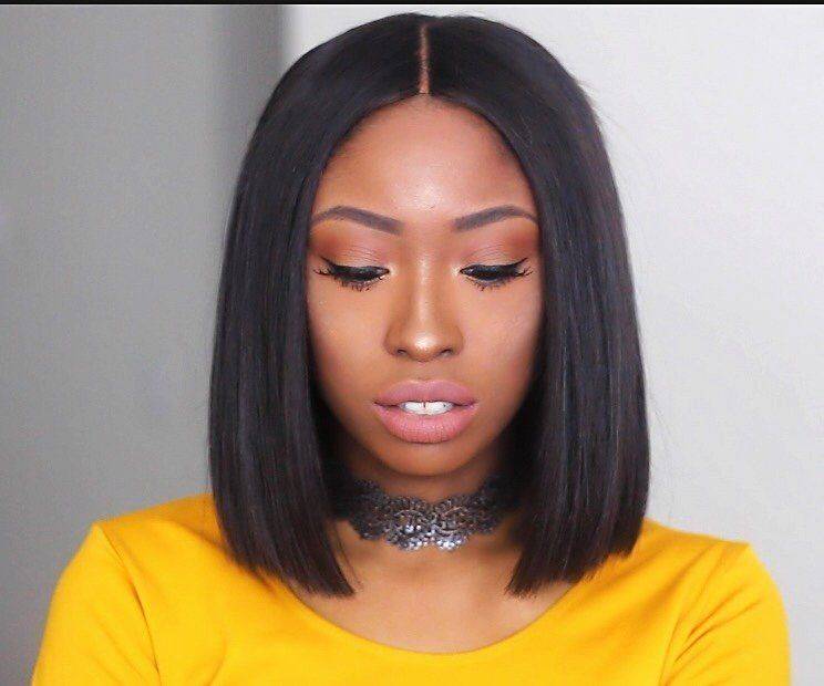 Sleek Collarbone Bob With No Bangs Sleek Collarbone Bob With No Bangs — Wig Styles