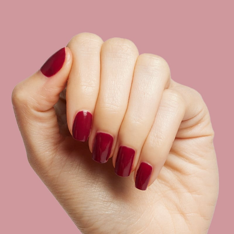 Glossy Deep Wine Red Short Square Nails, квадрат Glossy Deep Wine Red Short Square Nails, квадрат — Wine Nails