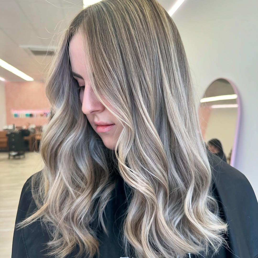 Collarbone Ash Blonde Balayage — Winter Hair Color